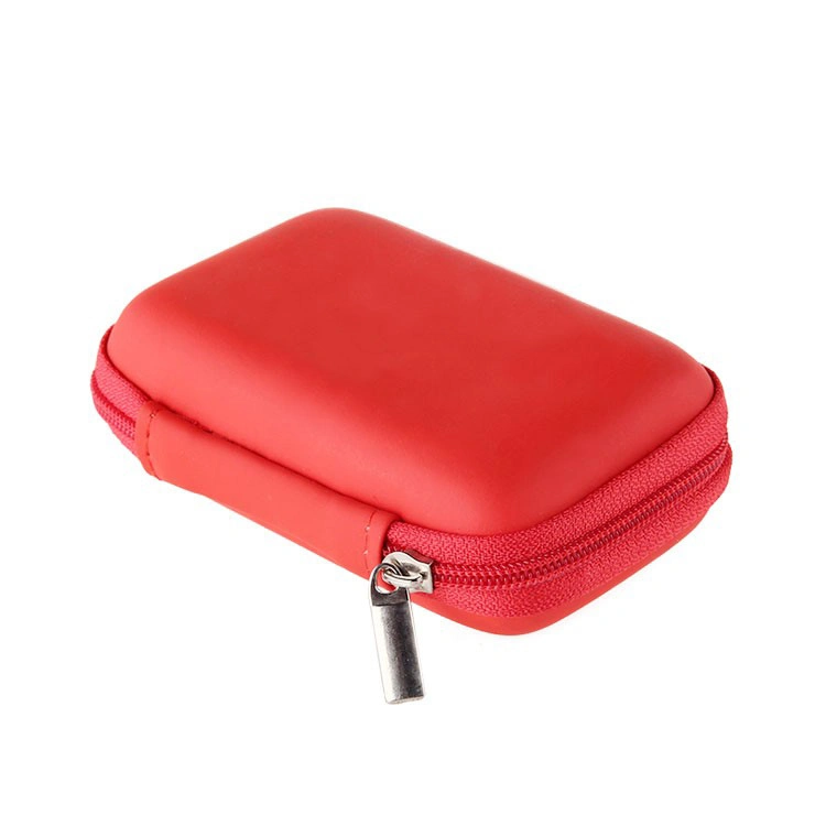 Impermeable rojo portador de protección de disco duro portátil de viaje de EVA EVA caso Powerbank Pack de carga de batería externo del Banco de potencia