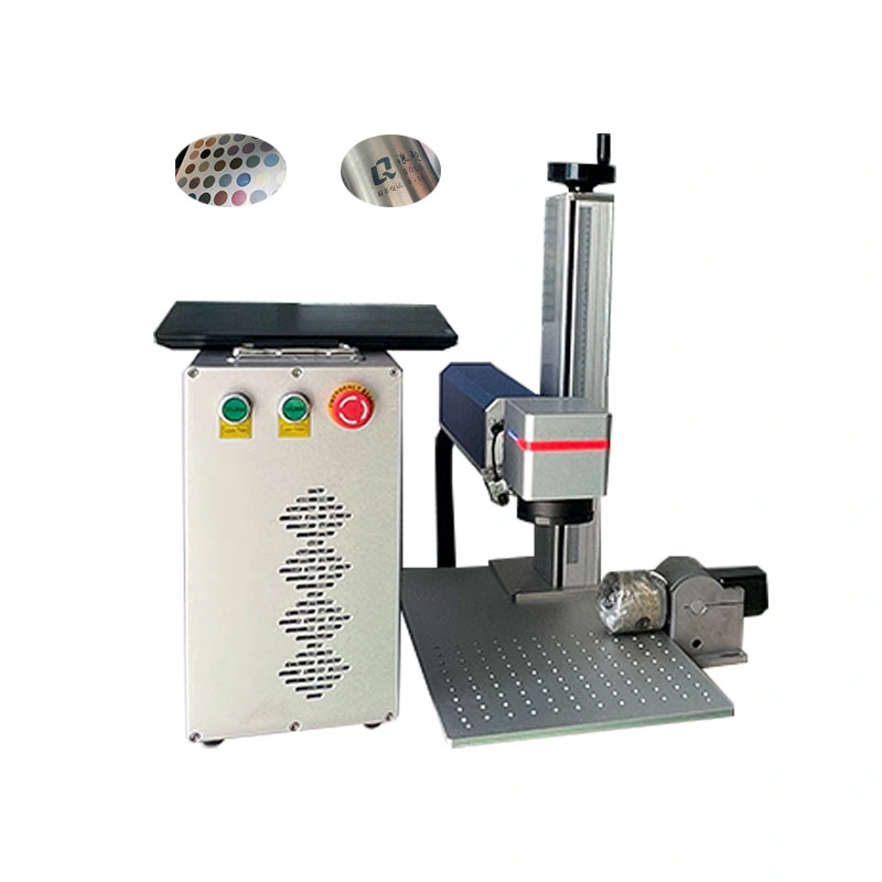 30 Watt 50 Watt 60 Watt Raycus Jpt Mopa Color Fiber Laser Marking Machine for Metal Plastic