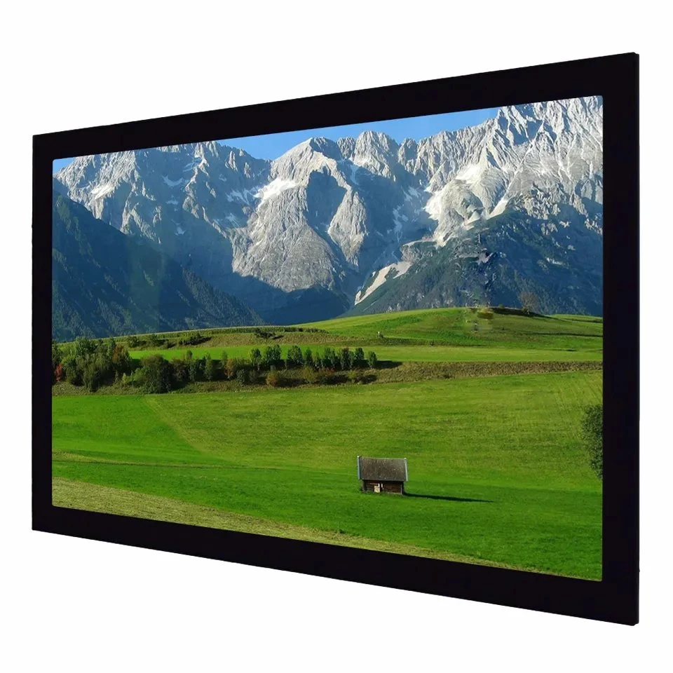 2.35: 1 High quality/High cost performance  Fixed Frame Projector Screen with Acoustically Transparent Fabric