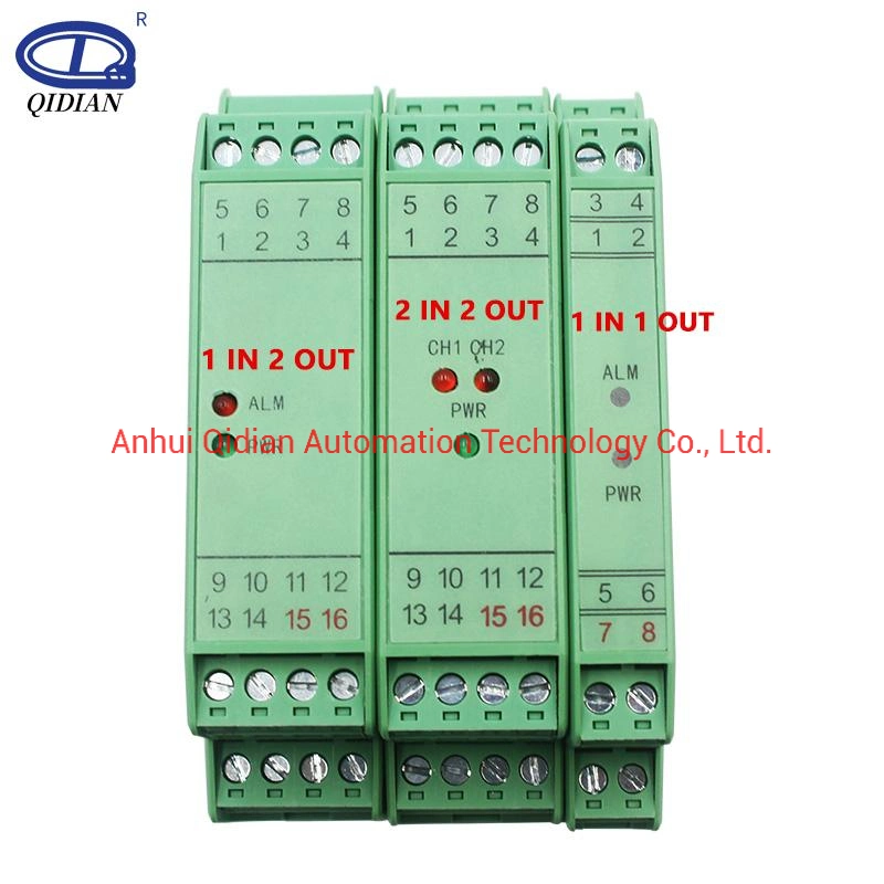 Analog Signal Isolator to Digital 4-20mA 0-10V 1-5V Signal Converter Isolated DC24V Power Signal transducer for Sale