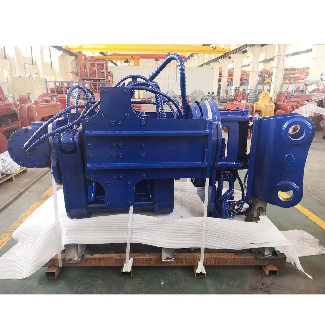 25 Ton 30tons Excavator Mounted Hydraulic Steel Sheet Vibro Pile Hammer for PC220 R250 R290 Excavator