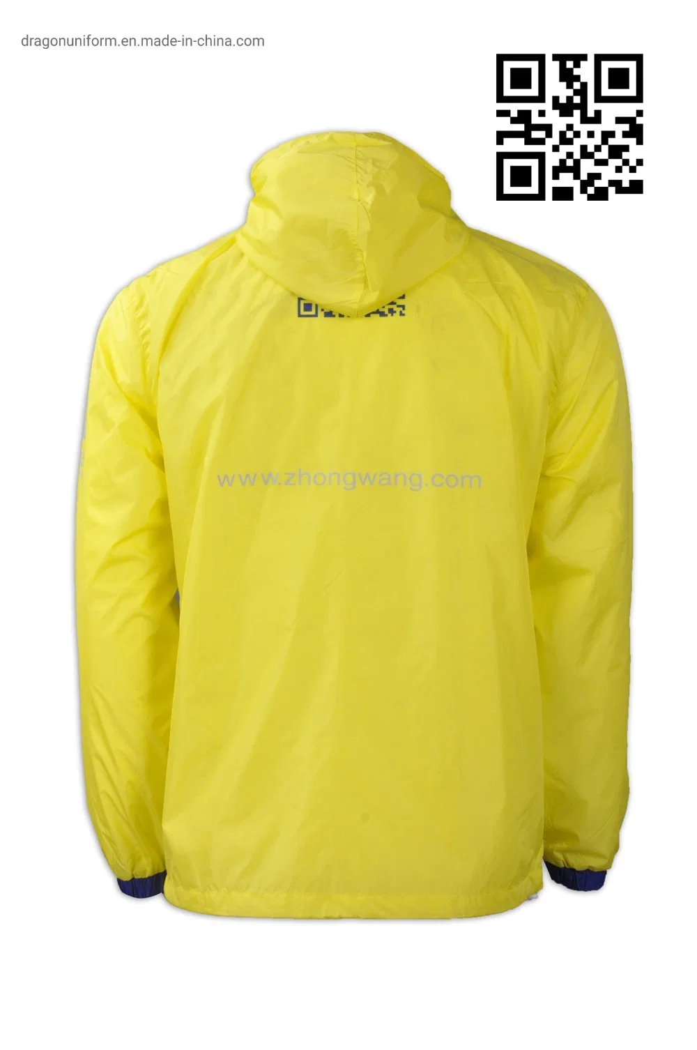 Personalisiere Fashion Yellow Unixes Thin Packable Windbreaker Bomber Jacket