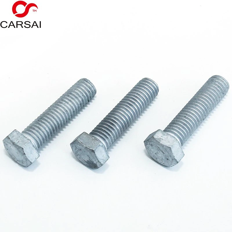 Carbon Steel Dacromet Coated Plated Fasteners High Strength Outer Hexagon Bolts Full Thread