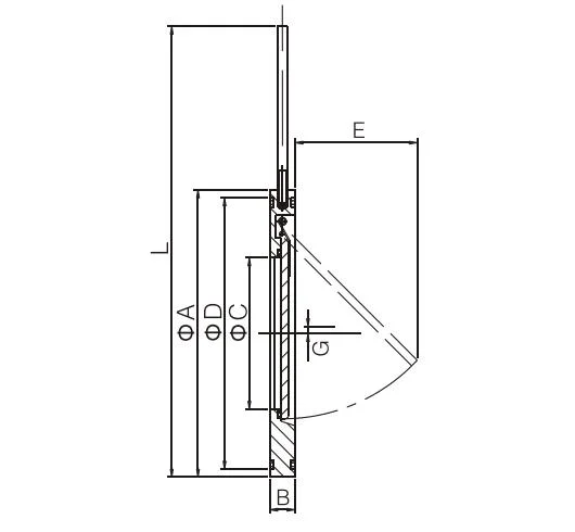 DN50-DN300 Single Board Stainless Steel Check Valve