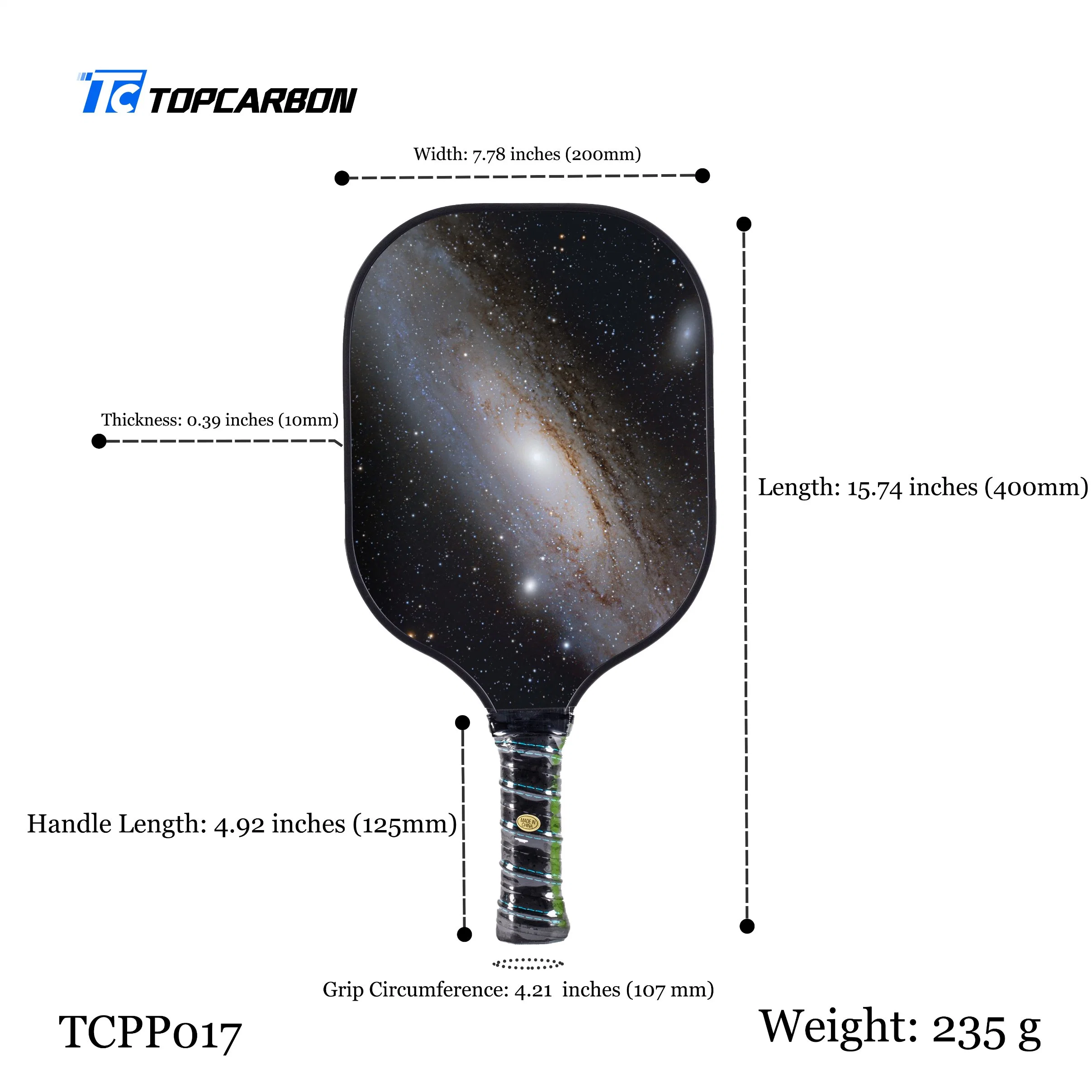 OEM/ODM Carbon Fiberglass Surface Pickleball Racket with High Quanlity