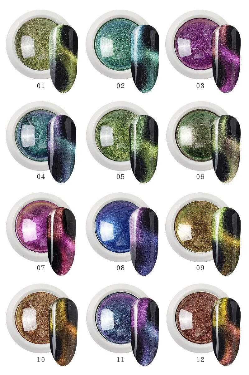 Magic Mirror Powder 0.2 Grams Colorful Magnetic Optical Color 9d Nail Powder