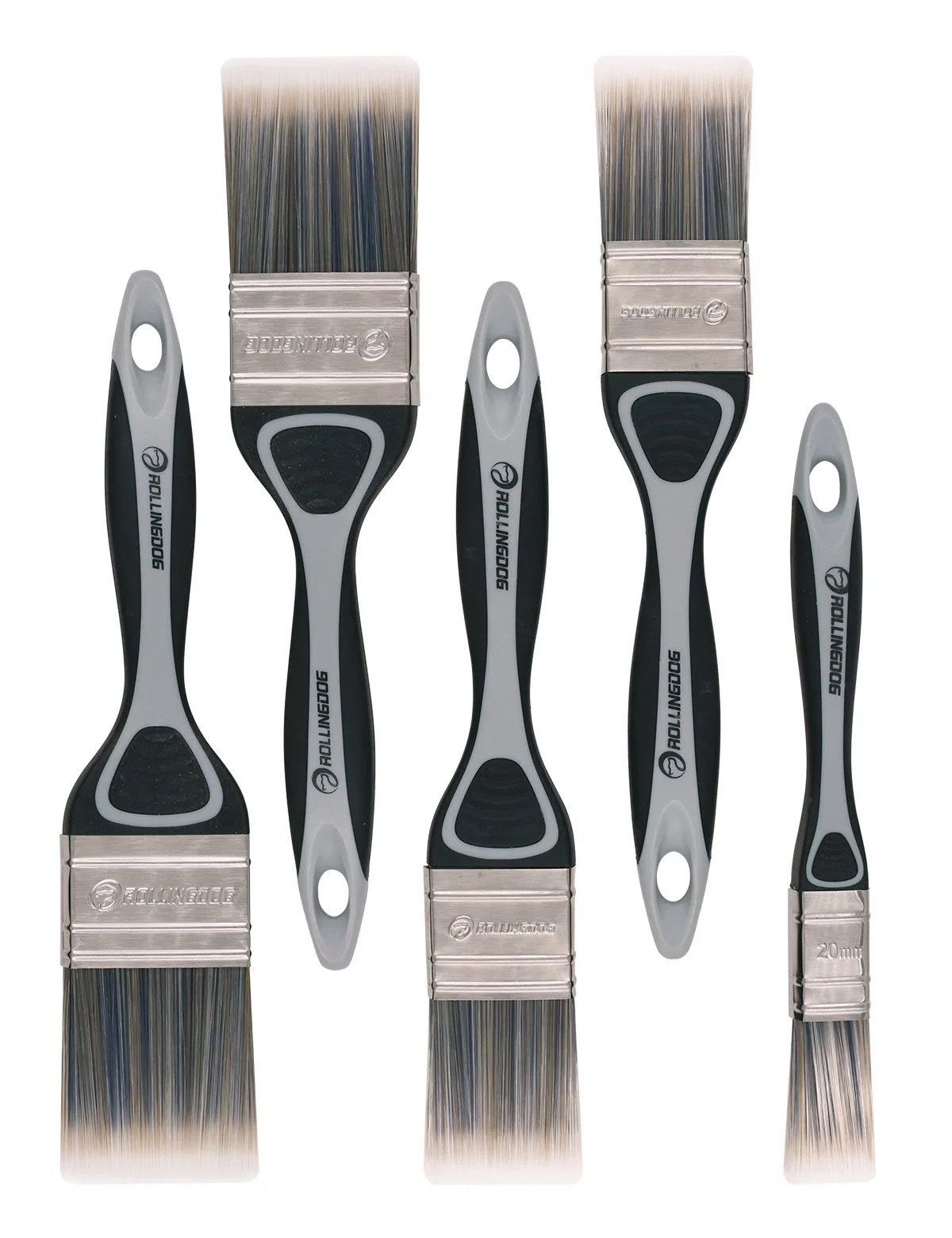 Rollingdog 10440 100% Srt Hand Tool 5PC Detail Paint Brush Set