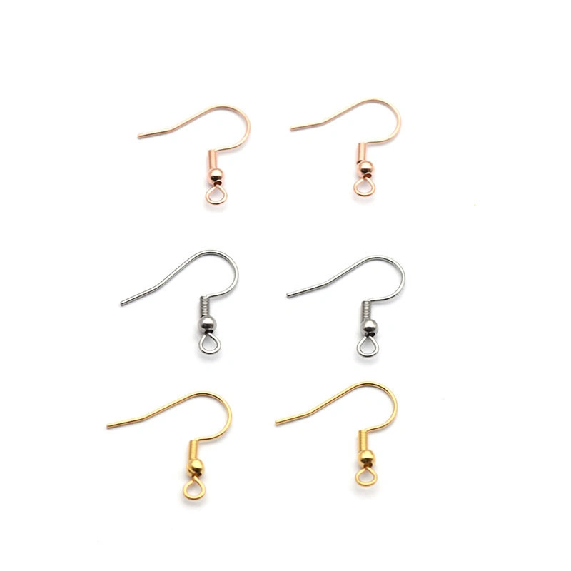 Stainless Steel Earring Hooks Jewelry Findings Ear Wire for Jewelry Making DIY Hook Ear Coil U Pick DIY