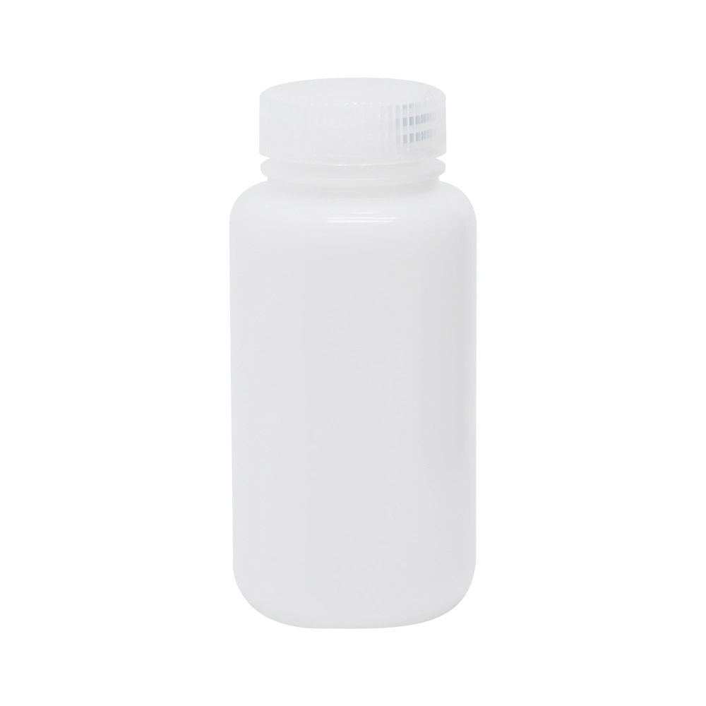 Wide Mouth Natural HDPE Laboratory Packaging Reagent Plastic Bottle Manufacturer Polyethylene Chemical Reagent Bottle