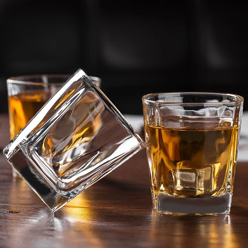 Copo de vidro transparente de 290 ml, água branca, branca, branca, branca, brilhante, Whisky Copo de vinho