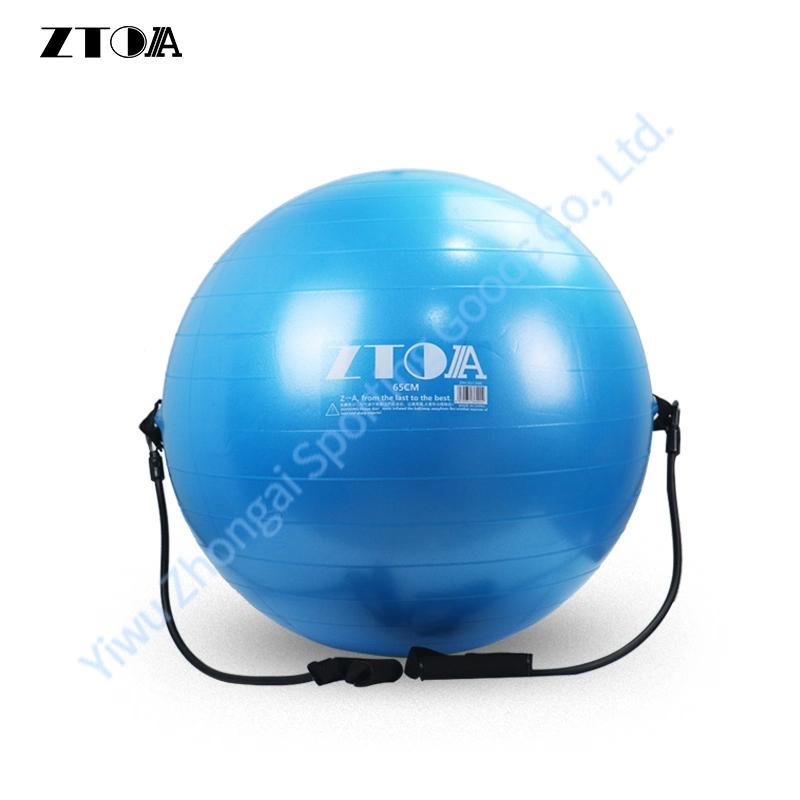 Bola de yoga de PVC Anti-Burst Gym con asas