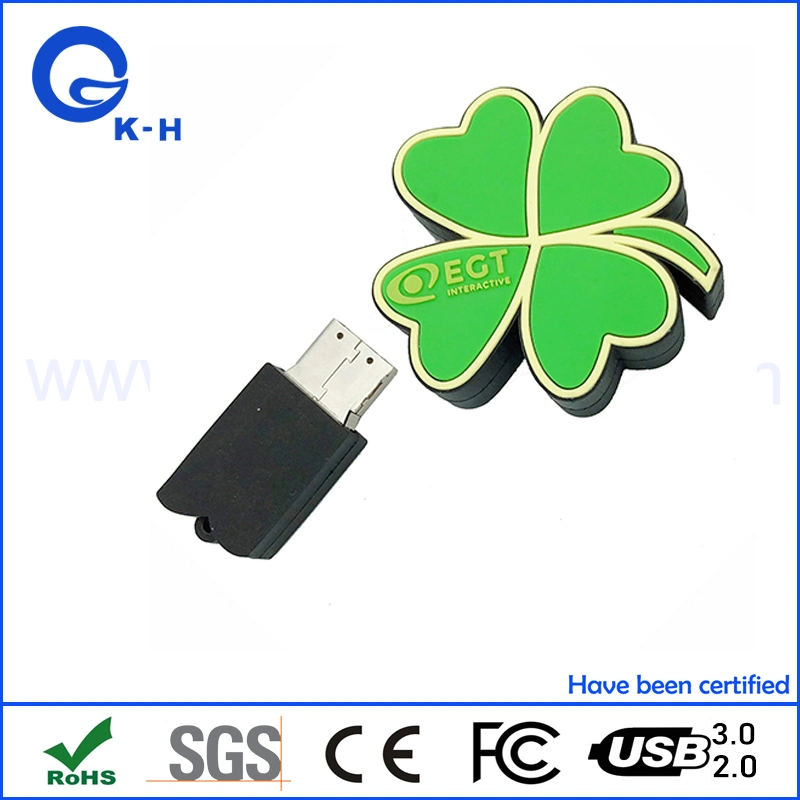 PVC Custom Logo 8GB Flower Shape USB Flash Memory Key