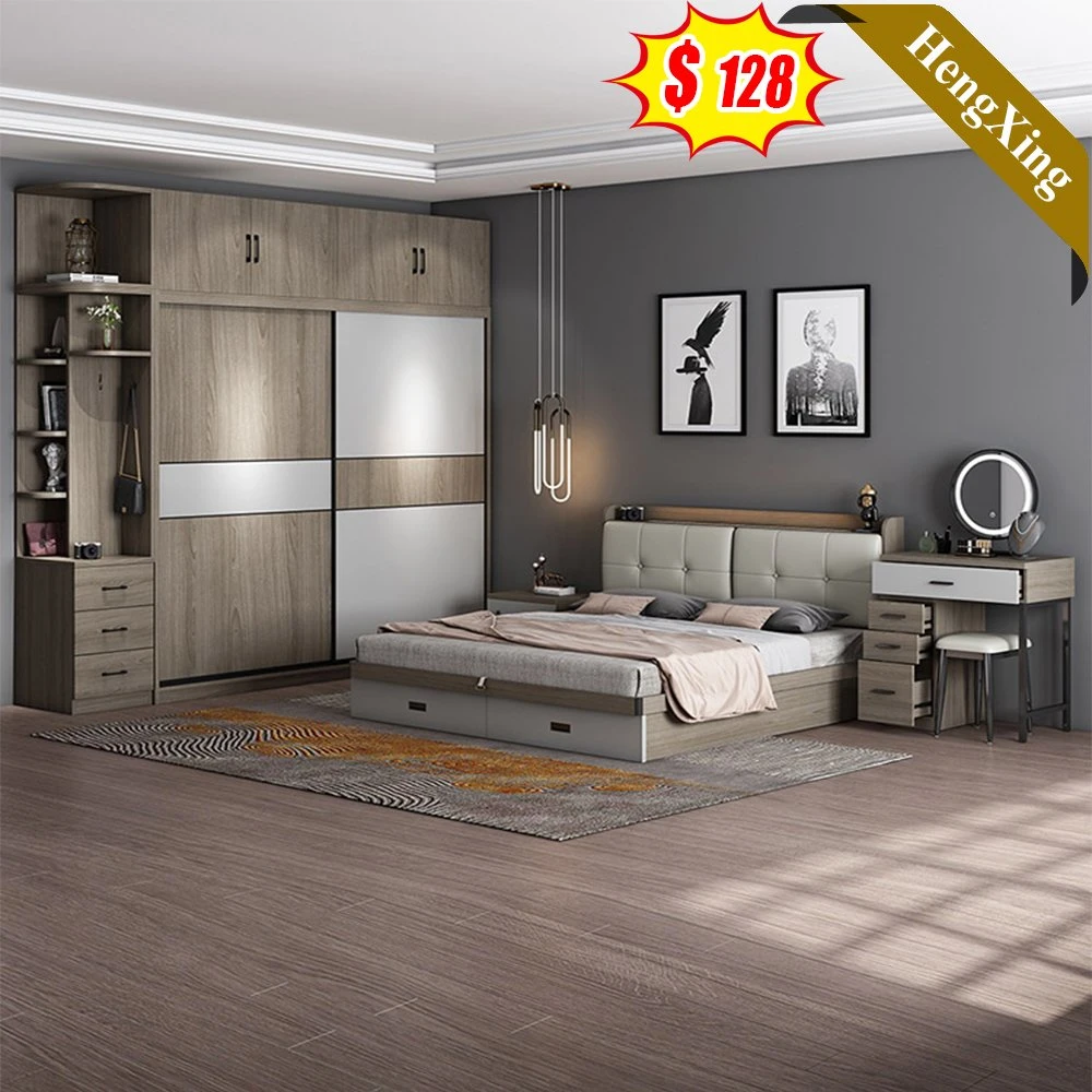 Nuevo Diseño de lujo Habitaciones de Lujo en juegos de cama tamaño King Royal Juego de dormitorio muebles