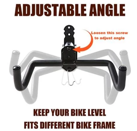 Bicycle Wall Mount Mountain Double Hook Trailer Frame Foldable