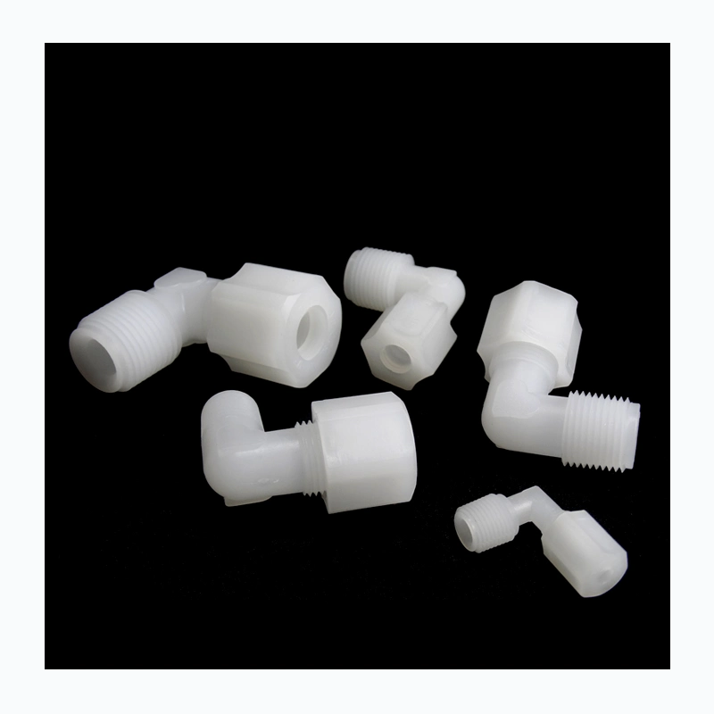 PVDF 90 Hot Degree Male Elbow Vsjoco Union Connectors Plastic Bushing Sealed Pipe Extension Joint