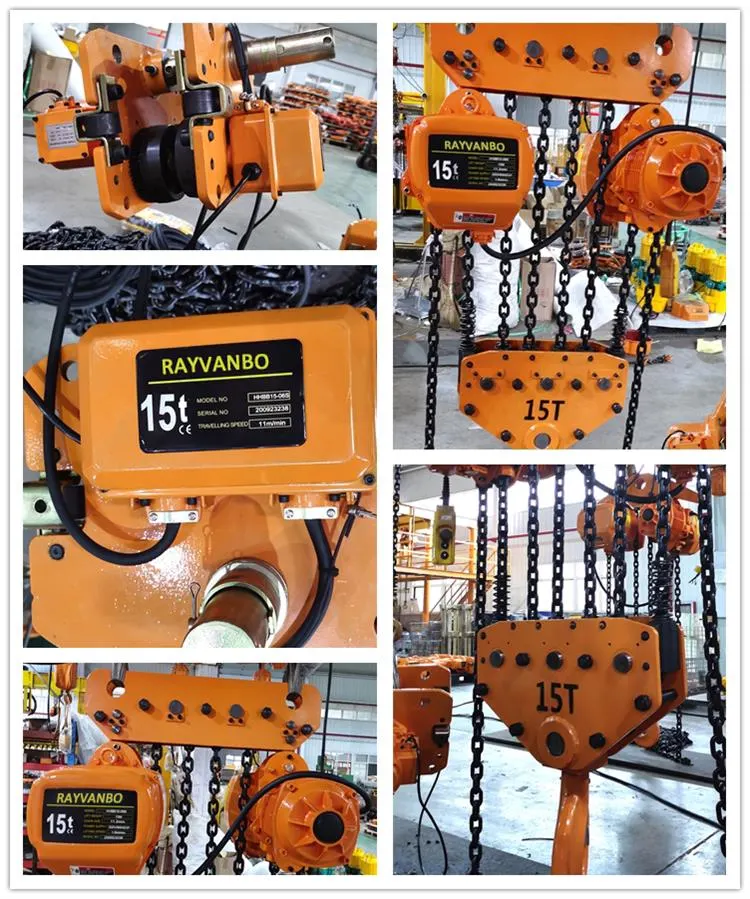 Electric Hoist Hhbb Remote Control 1 Ton 2 Ton 3 Ton 5 Ton Electric Chain Hoist