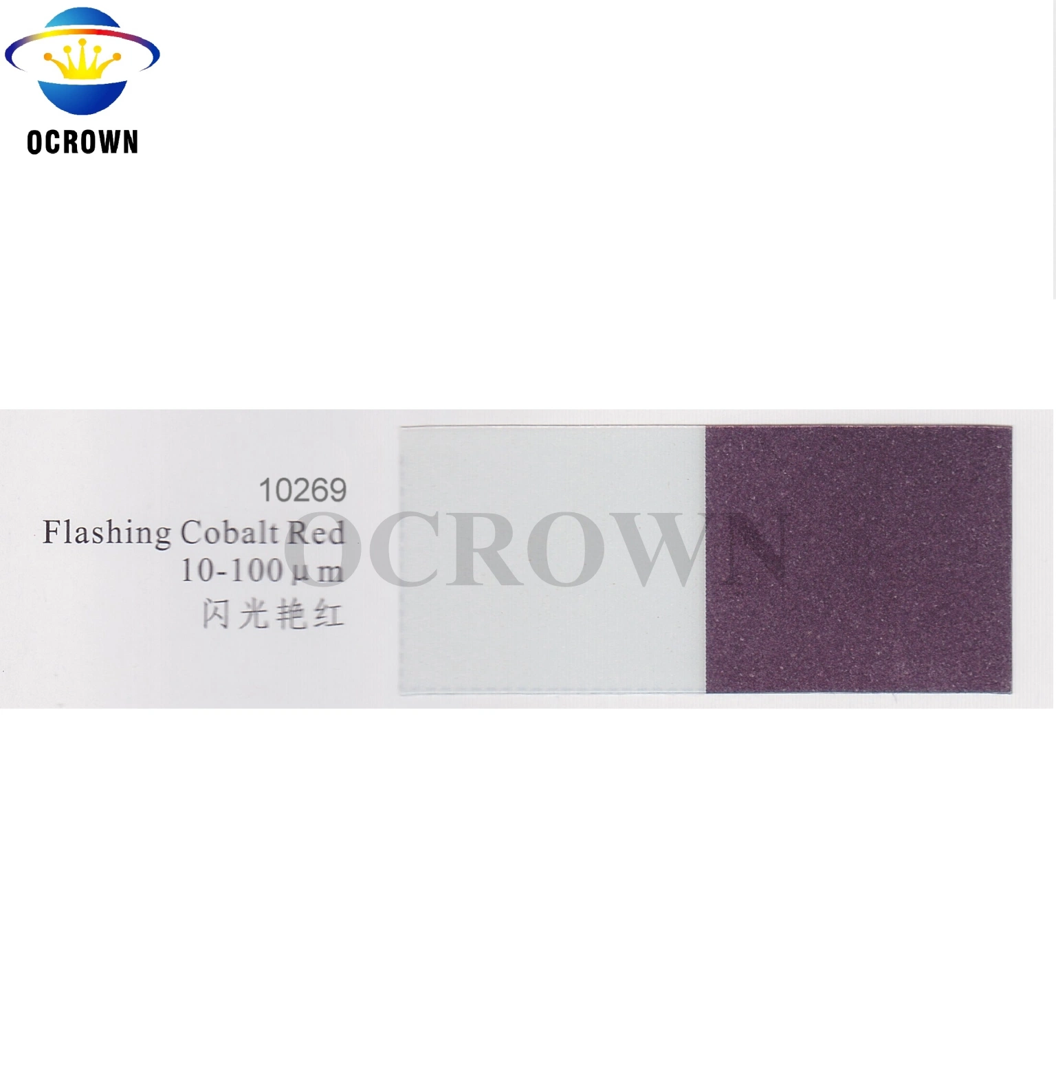 Iron Oxide Pigment Interference Pearl Pigment Flashing Cobalt Red for Coating