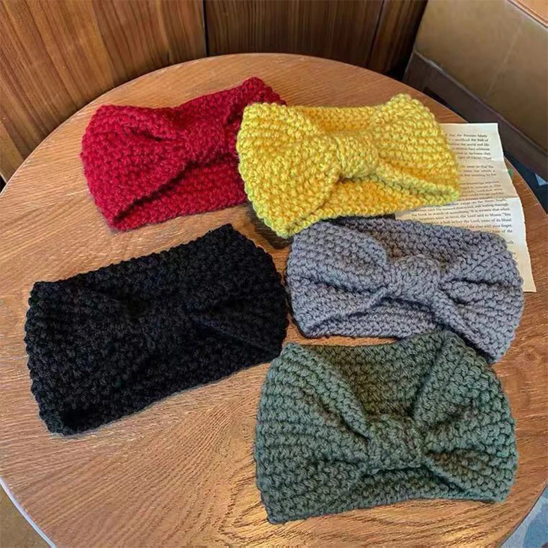 Горячая продажа женские девушки винтажный витой вязки волоски Head Wrap