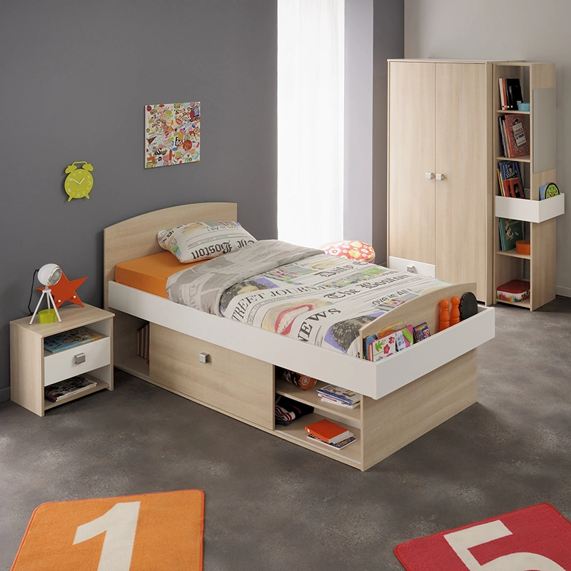 Moden Fashionable Children Bedroom Furniture Wooden Kids Bed Furniture Sets