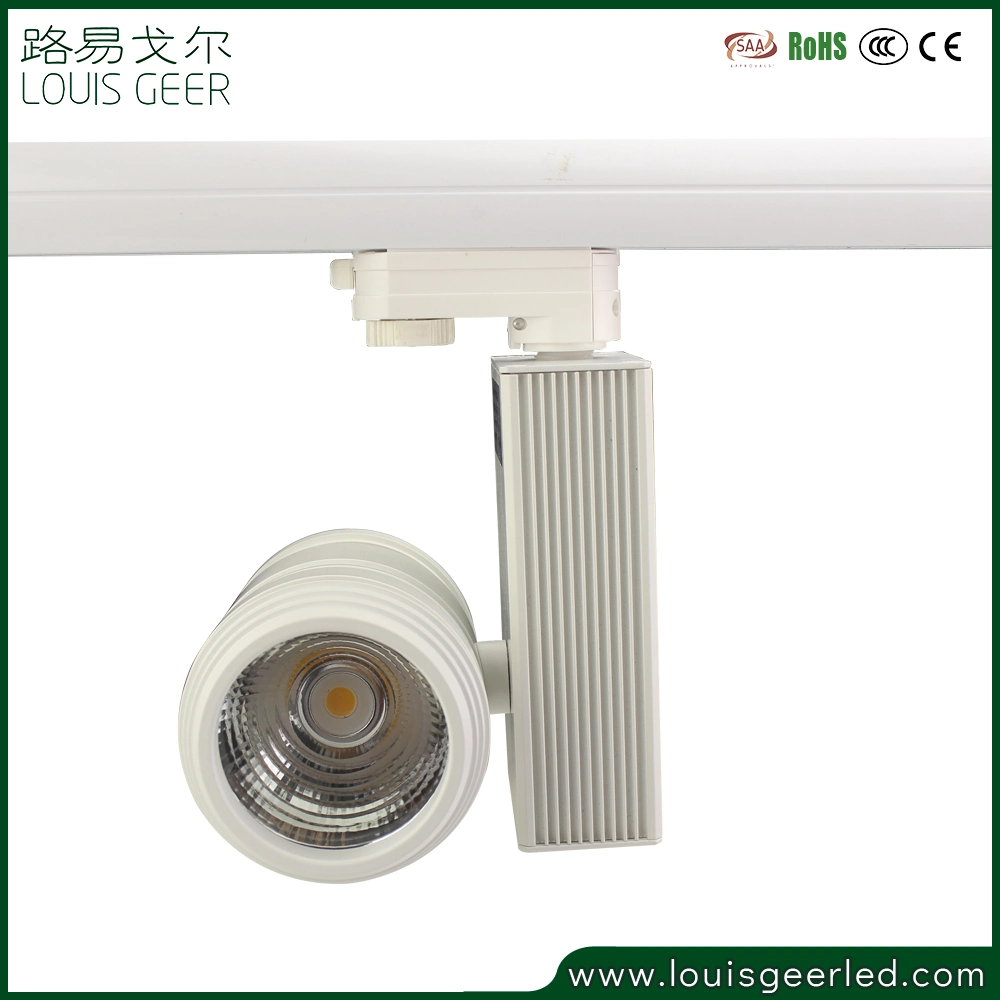 2 Wires 3 Wires COB 30W LED Track Light 15W 20W 25W 30W AC120V LED Track Head for Stores Halo Juno Shop Store