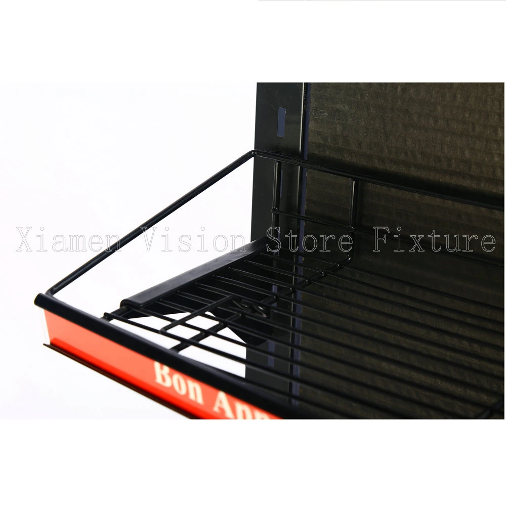 Black Metal Wire Mesh Display Stand Rack Hot Sale Display Shelf for Supermarket