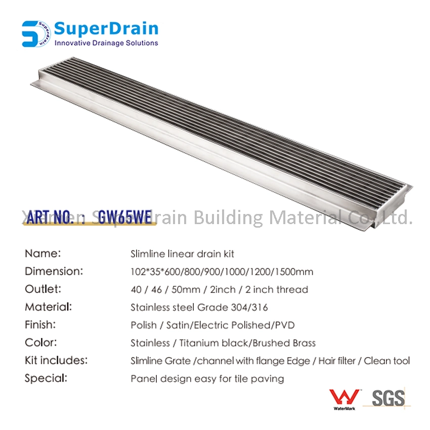 SUS Bathroom Shower Floor Drain for Hotel with Cover