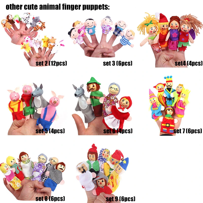 Toddlers Educational Promotional Cheap Mini Soft Baby Doll Hand Finger Puppet