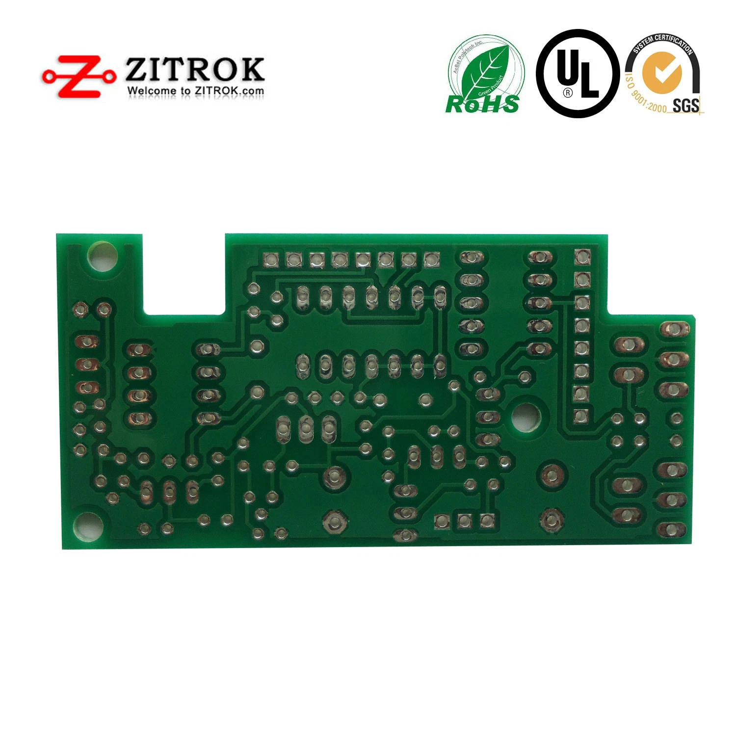 Ciegos a través de L1-L2, L3-L4, la inmersión de 4 capas de plata de PCB multicapa de fabricación y montaje de placa de circuito