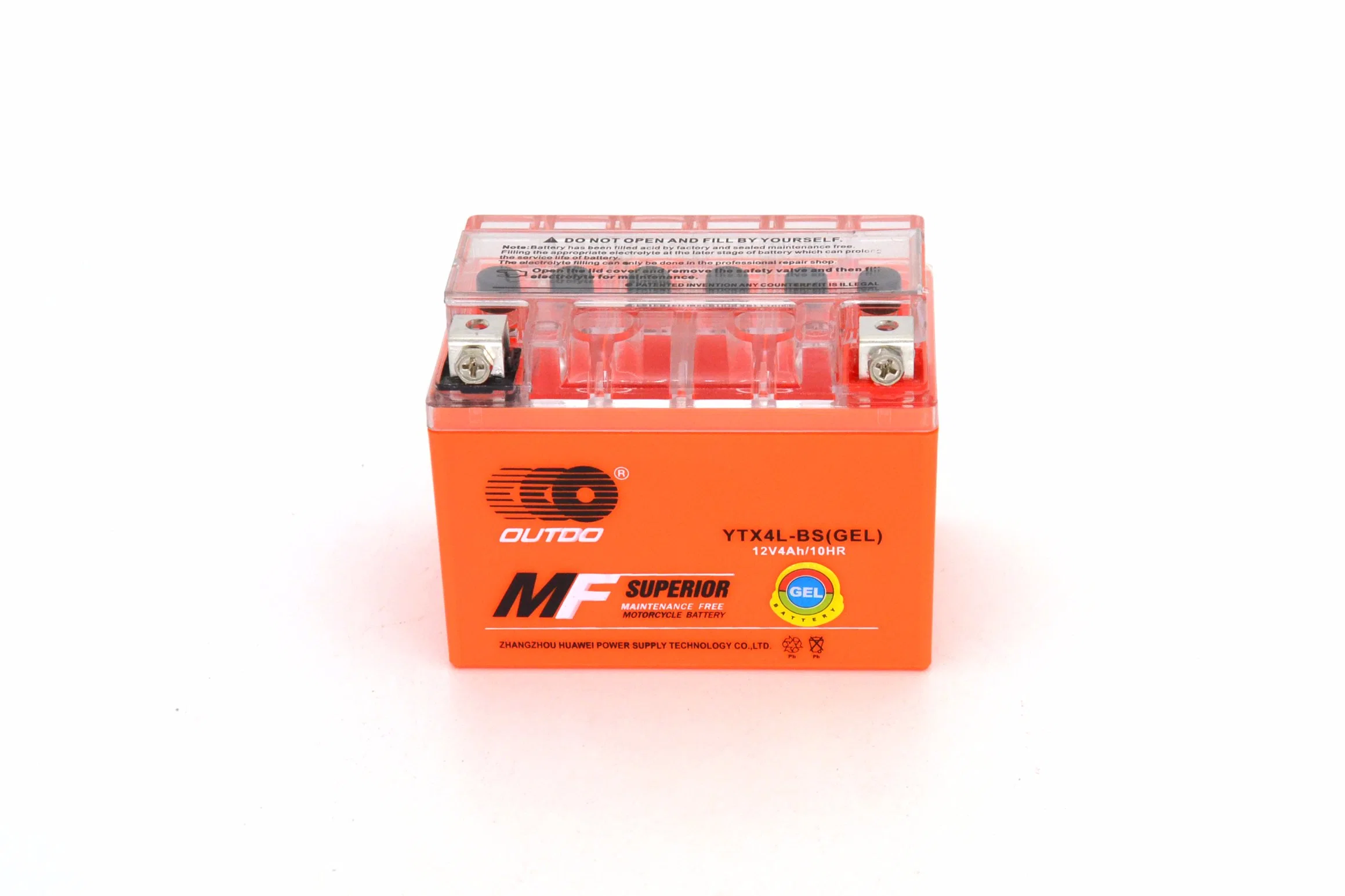 12V 4ah Utx4l-BS Outdo Valve Regulated Gel Maintenance Free Factory Activated Power Sports High Performance Rechargeable Lead Acid Motorcycle Battery