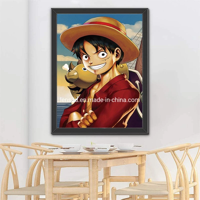 in Stock 3D Flip Effect Anime Pictures with Frame Wall Art 3D Lenticular Pictures