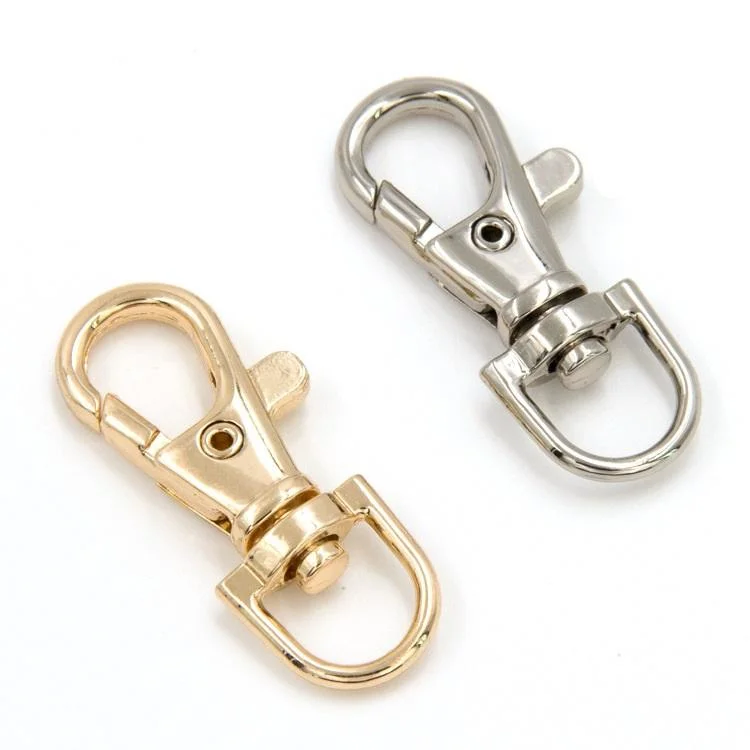 Wholesale Classics Metallic Keychain DIY Decoration Simple Car Key Ring Iron Lobster Clasp Jewelry Accessories Supply