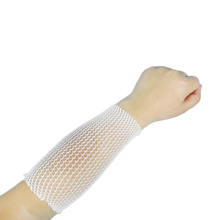 L'étirement médical en polyamide de haute qualité de la tête de bandages élastiques filet tubulaire