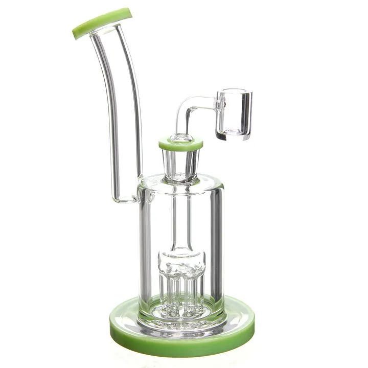 Arbre tordu le cou Mini Perc DAB Rig Eg en verre Collection Heady tube droit de la tête de douche en verre Perc Pipe vaporisateur