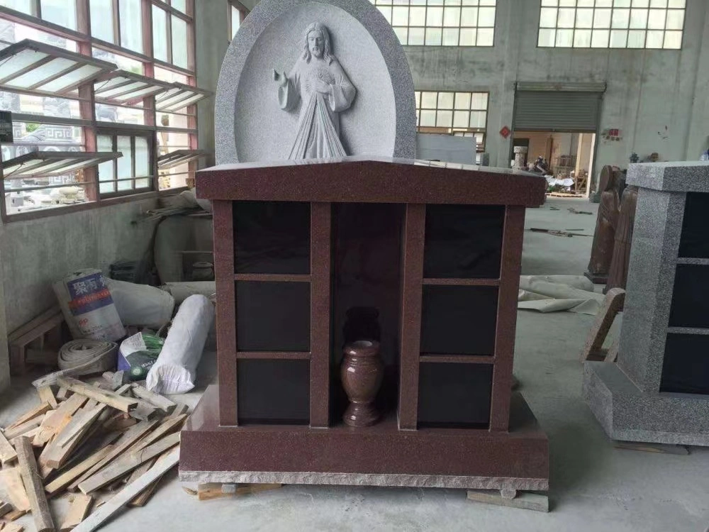 6 Niches Granite Columbarium for Cemetery