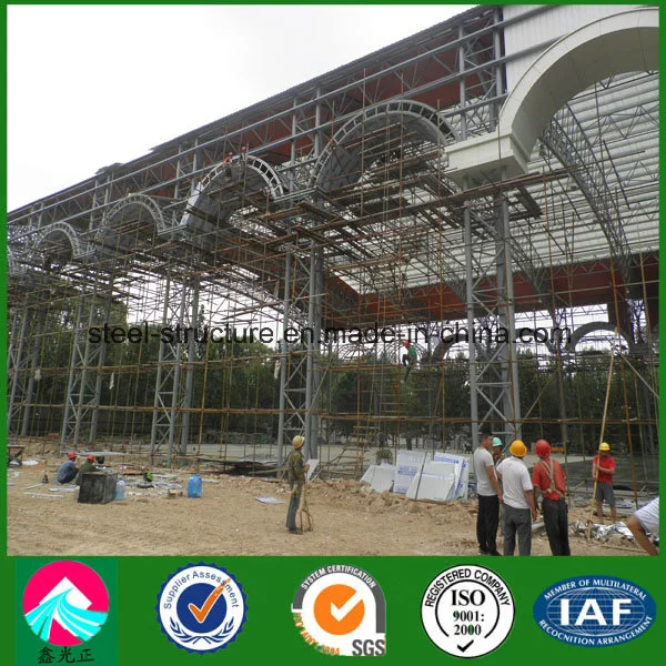 Prefabricated Steel Structure Stadium Bleachers with Indoor Soccer Field