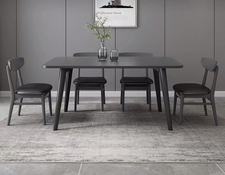 Moderna última Design à prova de água Home Dining Furniture Madeira Dining Table Definir