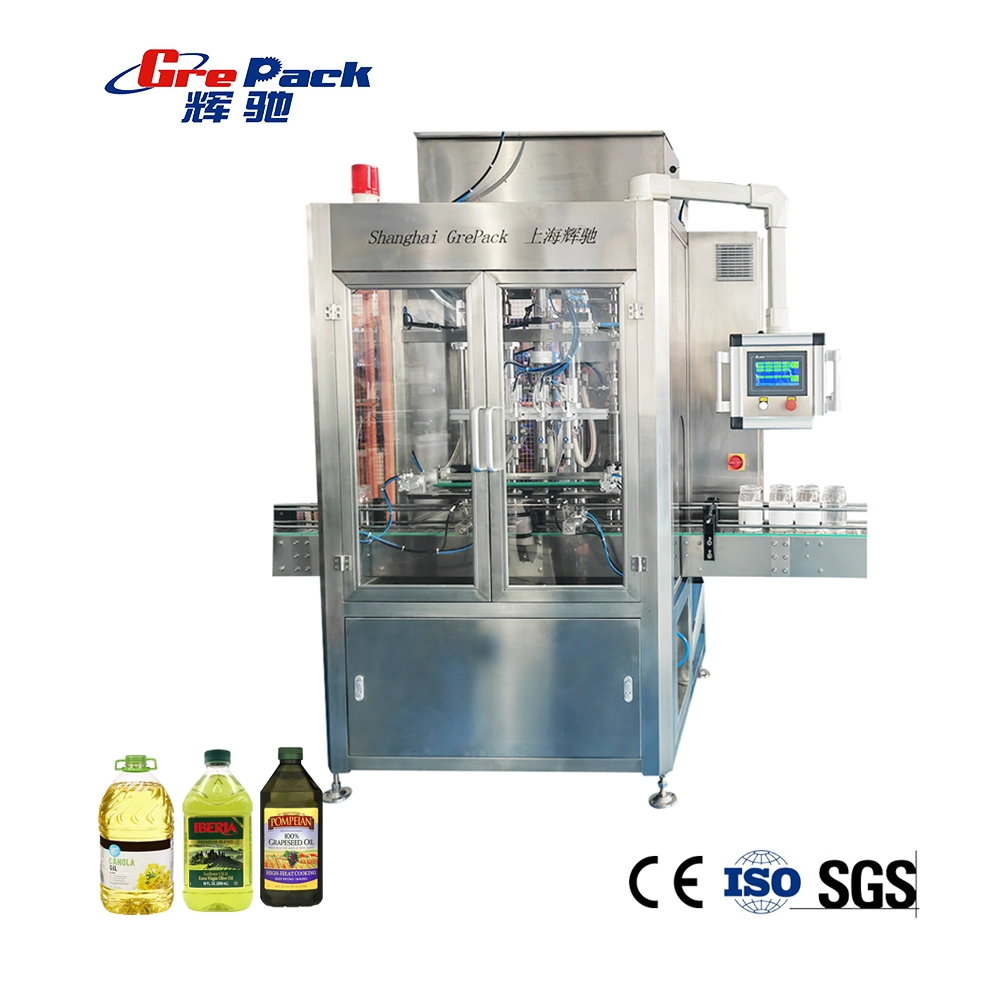 Shanghai Factory Automatic Edible Oil/ Cooking Oil/ Vegetable Oil/ Olive Oil/Mustard Oil/Coconut Oil /Palm Oil Bottle Filling Machine