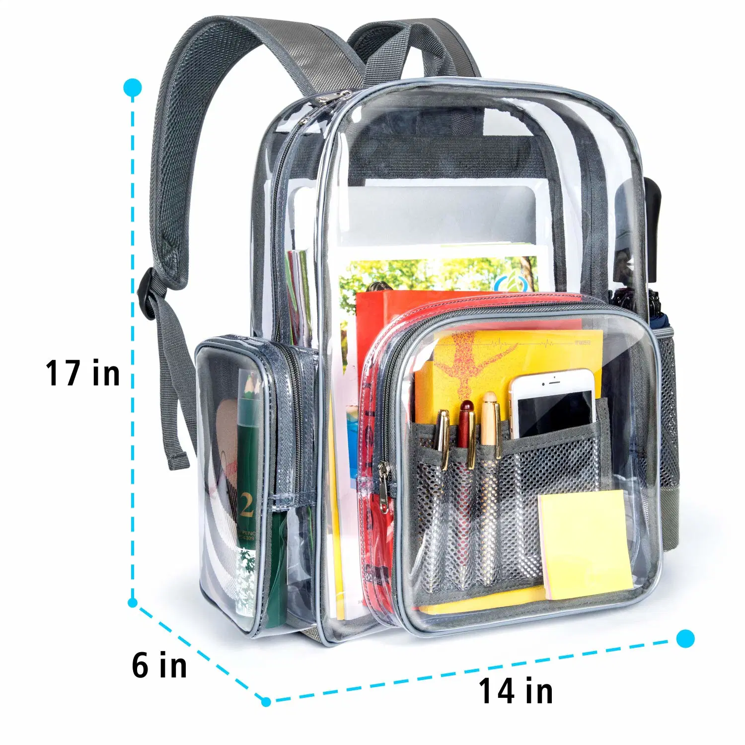 Großhandel/Lieferant langlebige Student Book Bag Kidstransparent Rucksack klar PVC-Rucksack Für Jungen Mädchen Fabrik Custom OEM ODM