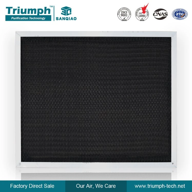 Wholesale/Supplier and Custom Pleated Air Filter Black 575*575*10 Nylon Mesh Primary Filter