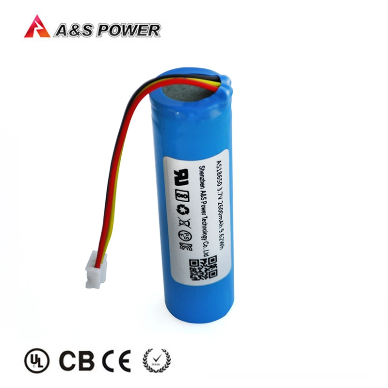 UL, CB, CE, Kc, Un38.3 Certified 18650 3.7V 2600mAh Rechargeable Li-ion Lithium Battery for Tracking Device