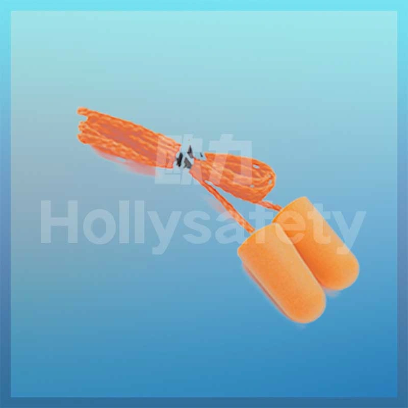 PU Foam Wired Earplug with 70cm Length PVC Cord