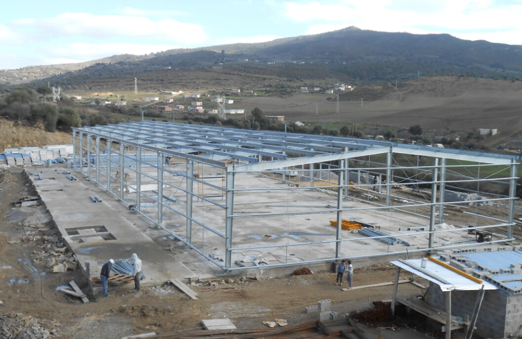 Articulated Bottom Design Prefabricated Steel Structure Supermarket