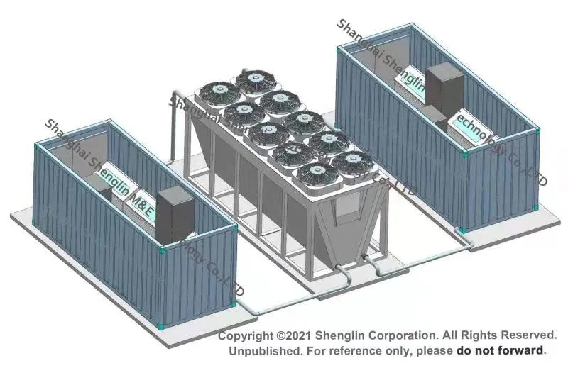 2022 Kühlsystem BTC für Bergbau-Tauchbehälter-Lösung