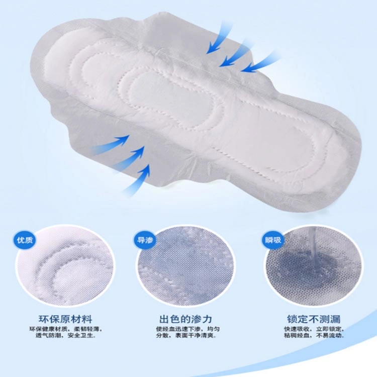 Senhora Período Pad biodegradável de produtos da China Anion grossista absorventes higiênicos