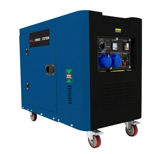 Single/Three Phase 11kw Supper Silent Diesel Generator Set Electric Start 36ah Battery Soundproof Diesel Power Generator (DG11000)