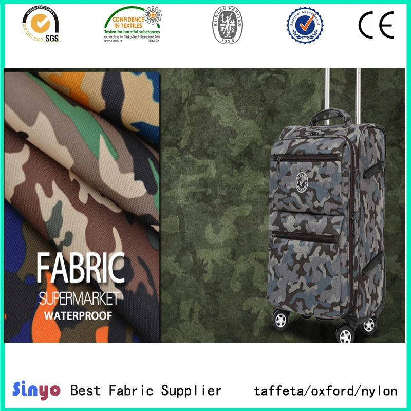 Polyester Camouflage Fabric/Military Oxford PVC Coated Waterproof for Military Tent