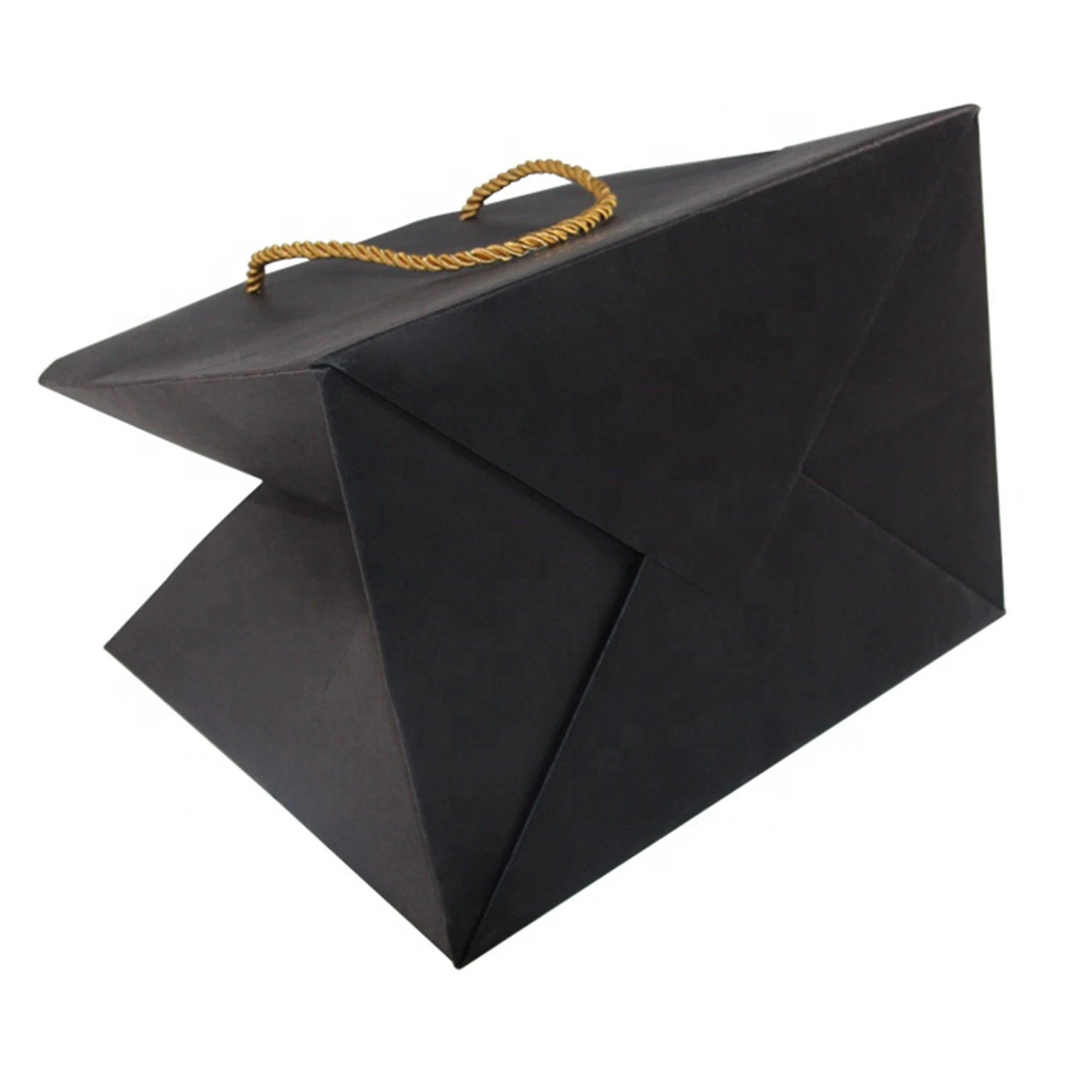 High-End Special Hot Stamp Custom Logo Paper Gift Bag, Takeaway Bag with Cotton Rope Handle