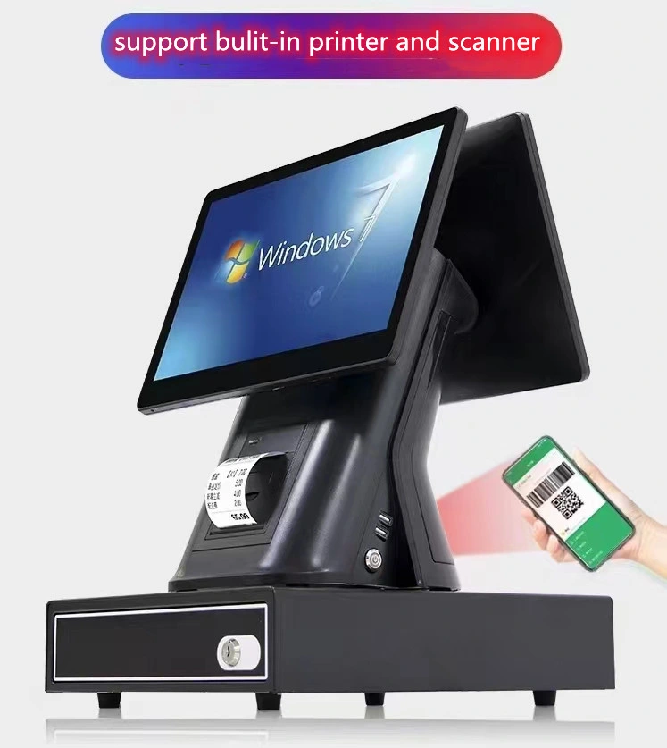 Profesionales de la fábrica mayorista PC POS POS diseño exclusivo de Apoyo Informático Logotipo de personalizar el Terminal de caja registradora táctil POS Intel Core System