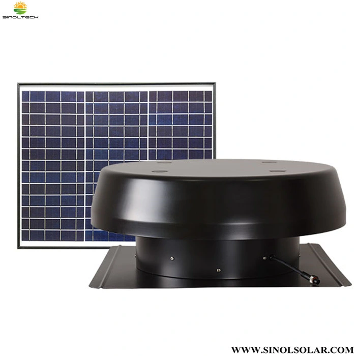 14 pulgadas de alto volumen de 50W Ventilador de Techo Solar Panel solar con mando a distancia (SN2014002)