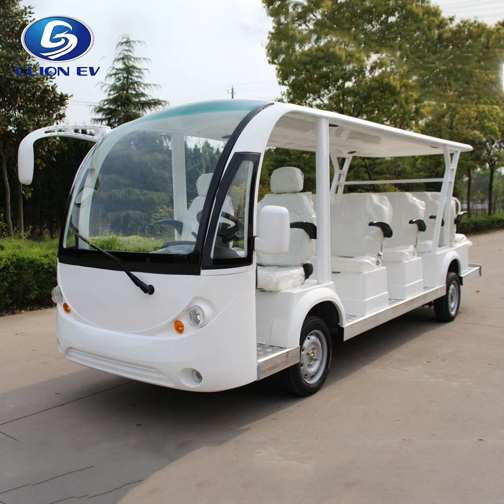 30km/H Scenic Spot Low Speed Electric 14 Passenger Sightseeing Shuttle Autobús